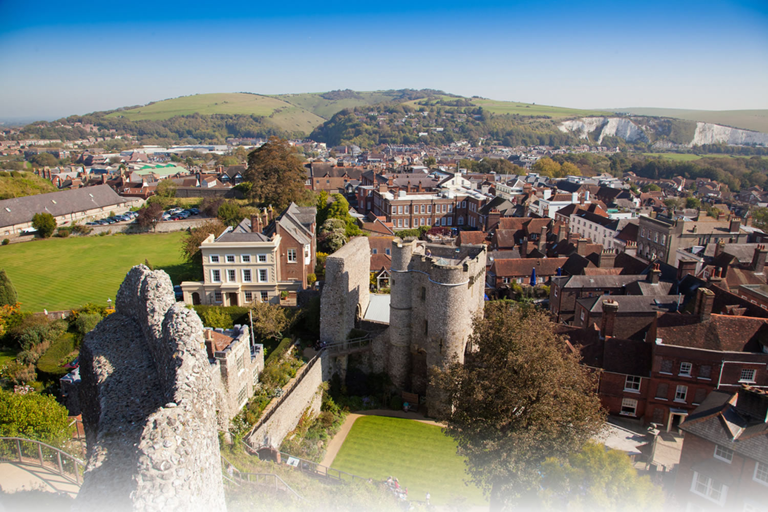 lewes east sussex elevated view england house exterior town town scape brighto image